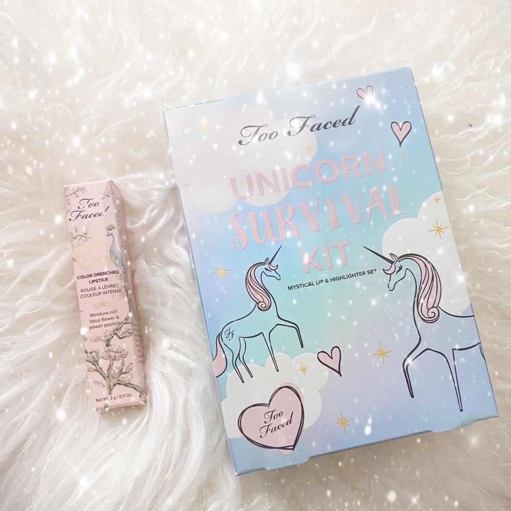 Two faced unicorn makeup
